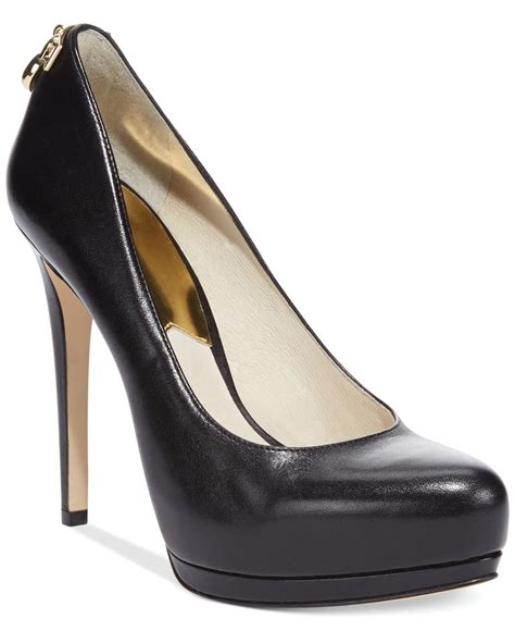 michael kors black pumpos 8.5|michael kors black platform heels.